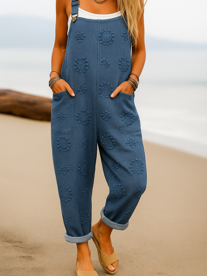 Angelica | Geblümter Komfort-Jumpsuit