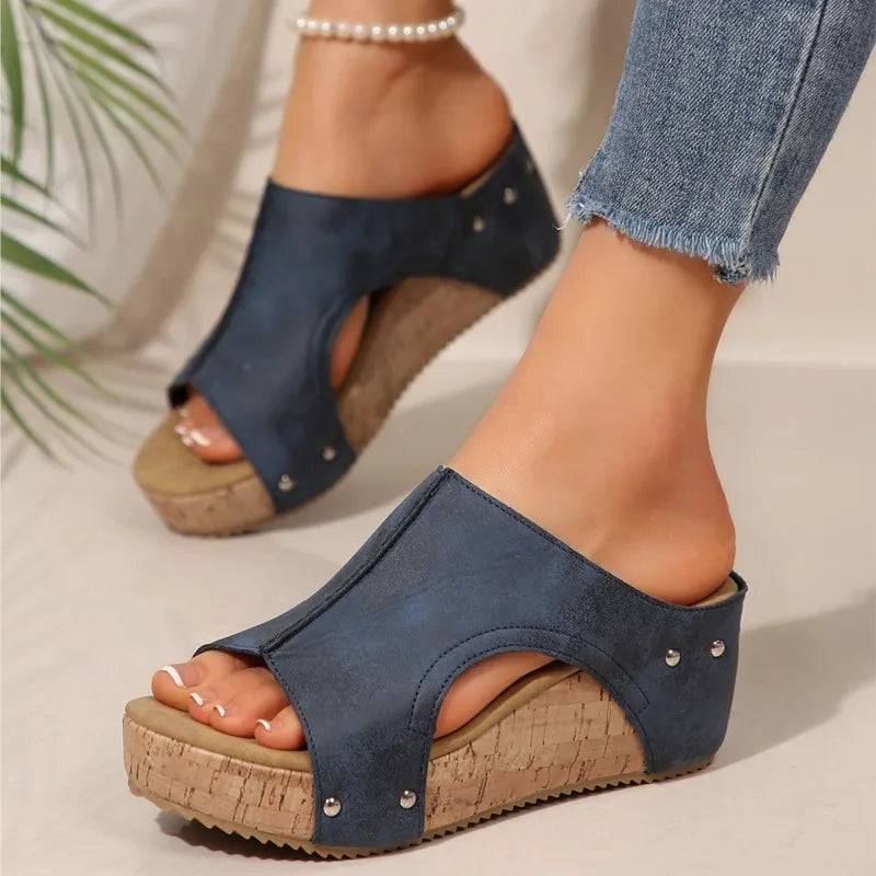 Klara | Elegante Keilsandalen