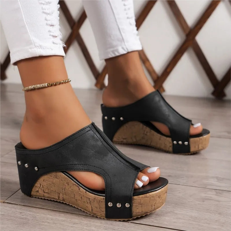 Klara | Elegante Keilsandalen