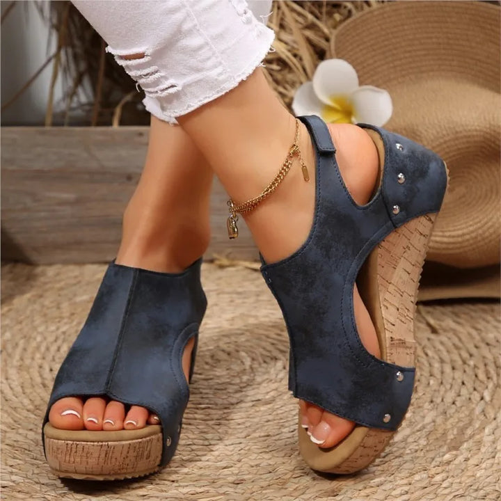 Klara | Elegante Keilsandalen