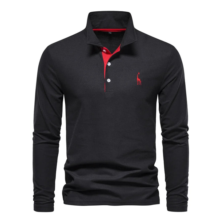 Ludwig | Elegantes Langarm-Poloshirt
