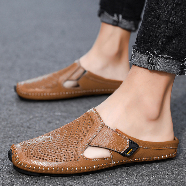 Jürgen | Atmungsaktive Ledersandalen