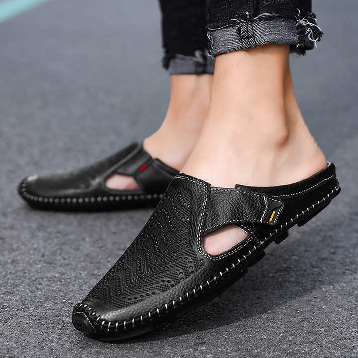 Jürgen | Atmungsaktive Ledersandalen