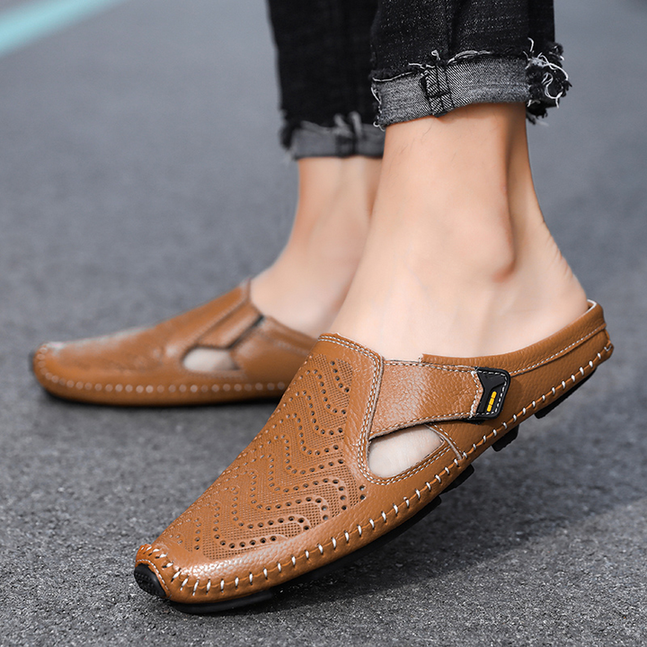 Jürgen | Atmungsaktive Ledersandalen