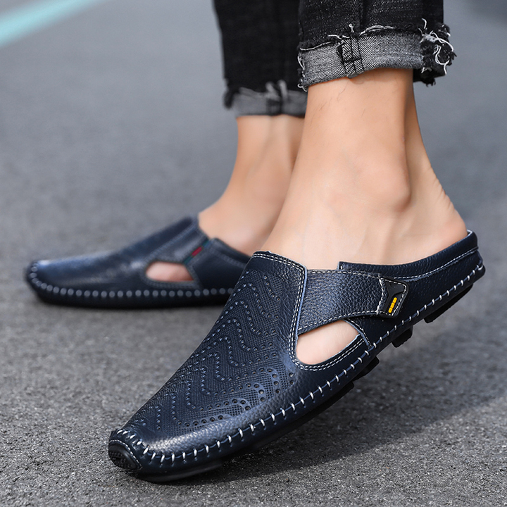 Jürgen | Atmungsaktive Ledersandalen