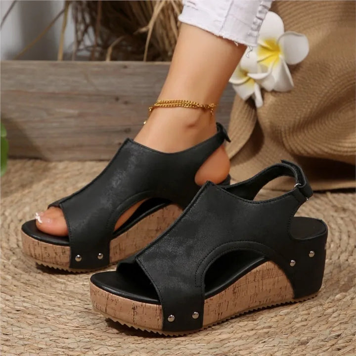 Klara | Elegante Keilsandalen