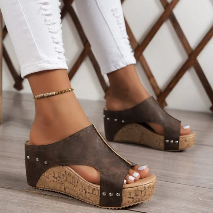 Klara | Elegante Keilsandalen