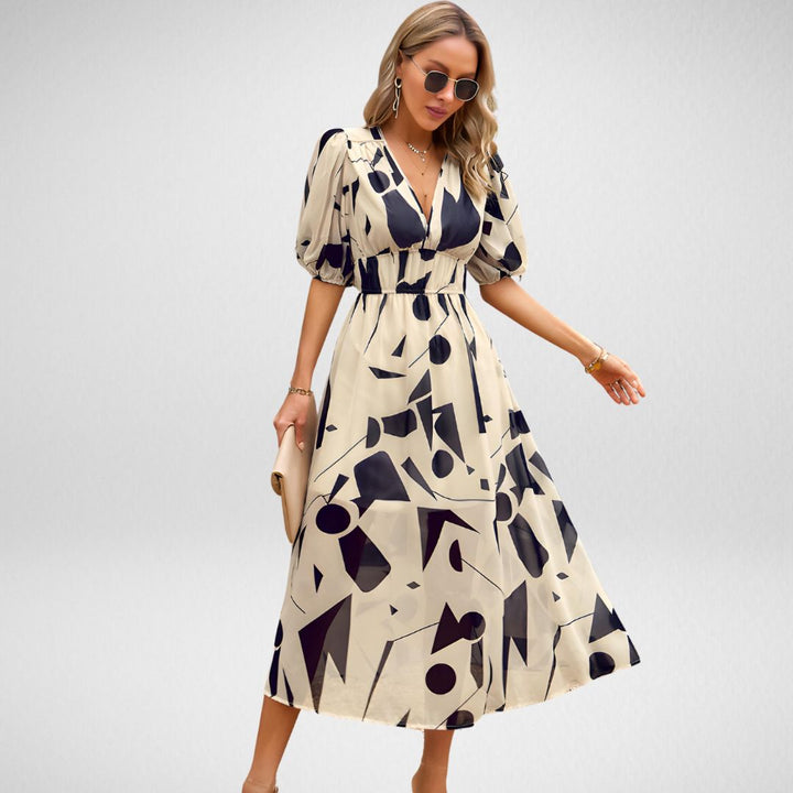 Johanna | V-Ausschnitt Freizeitkleid