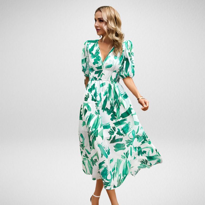 Johanna | V-Ausschnitt Freizeitkleid