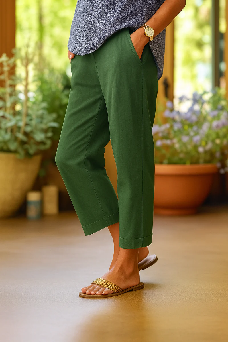 Alleah | Leinen-Sommerhose mit Taschen