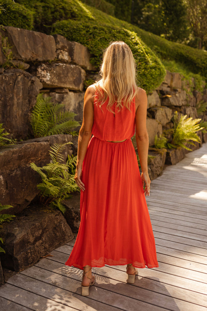 Lia | Leuchtendes Sommer-Maxikleid